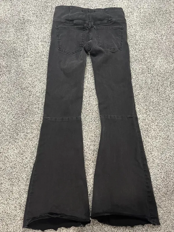 Free People Black Flare Jeans - Image 3