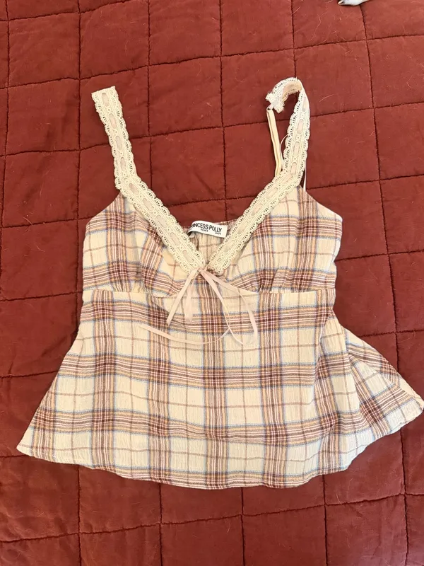 Princess Polly gingham tank top - Image 3