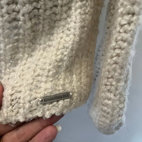 Abercrombie & Fitch Chunky Turtleneck Womens Sweater Sz XS Fisherman Coastal - Image 14