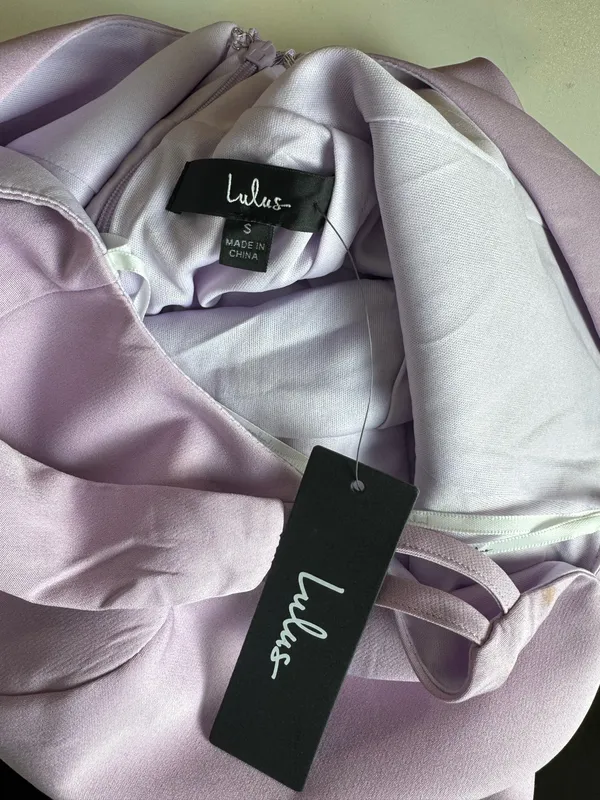 Lulus Light Purple Mini Dress with Built-In Slip - Image 3
