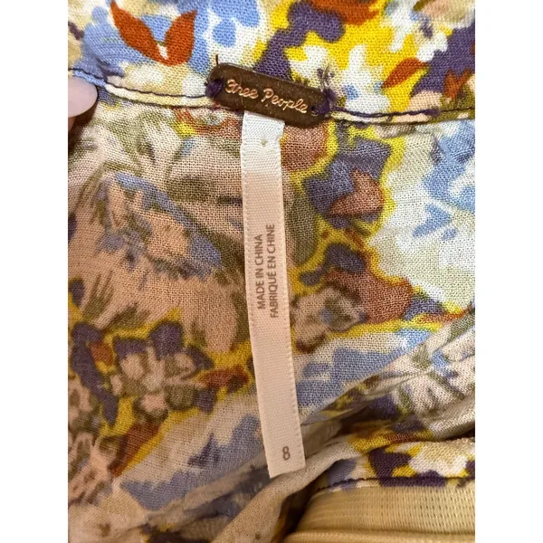Free‎ People Floral Ruffle Mini Skirt Boho Fairycore Cottagecore Festival Nadia - Image 8