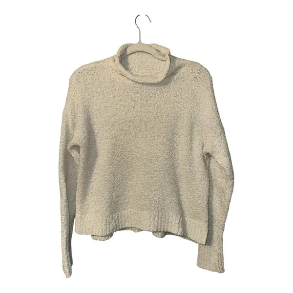 UGG Sage‎ Turtleneck Cream Sweater, Small - Image 2
