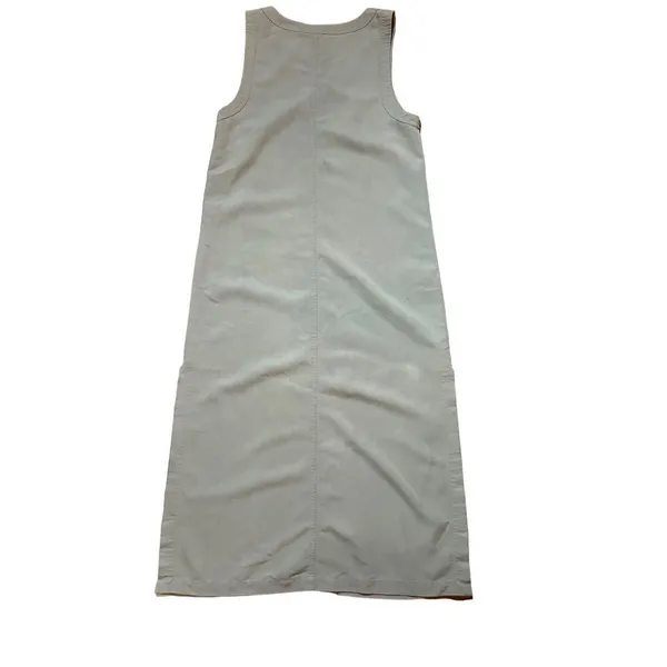 Vintage Directives Olive‎ green sleeveless maxi dress lyocell sz S - Image 7