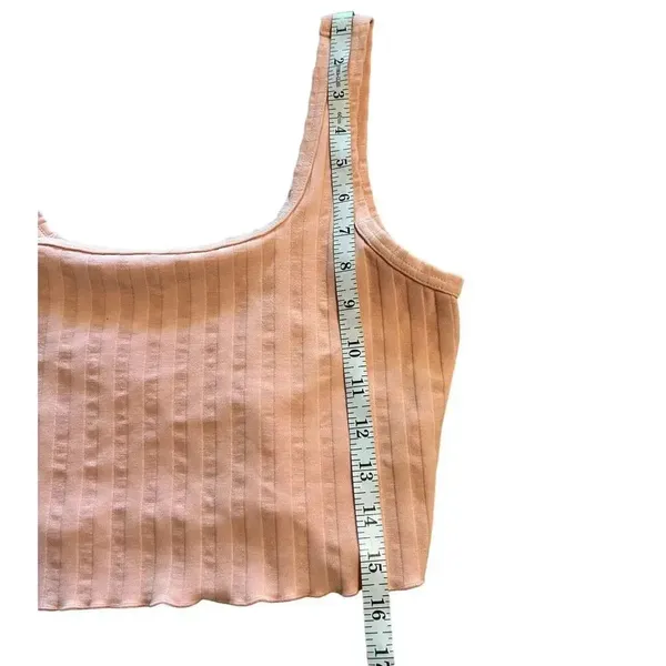 Aerie Offline Cropped Tank Size Medium Ribbed Top Stretchy - Image 8