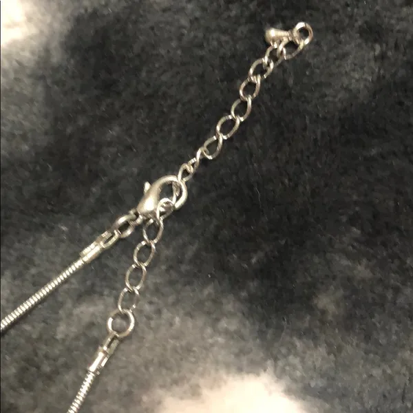 Gold and silver diamond necklace - Image 2