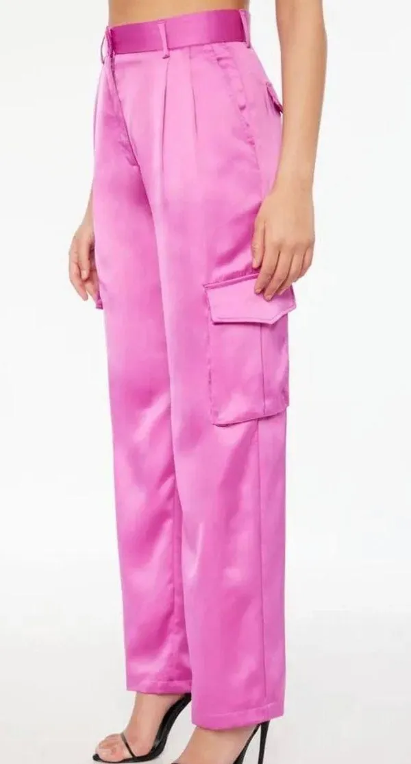 Dynamite Satin Cargo Pants - Image 2