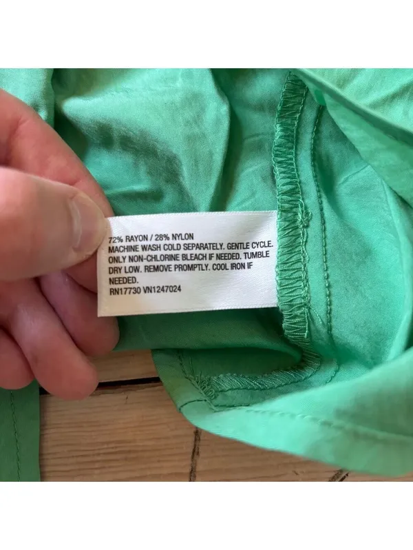 Future Collective NWT Women's Flutter Asymmetrical Ruffle Midi Dress Green S - Image 8