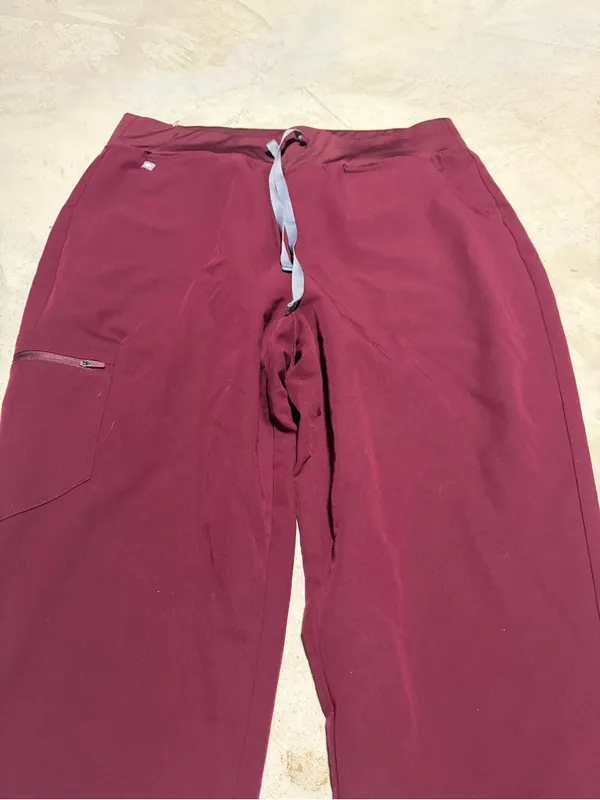 Figs scrub Jogger Pants Burgundy XL/T - Image 2