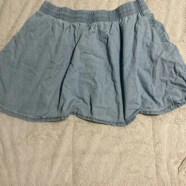 Fabletics Skirt Size XL Chambray Stetchy - Image 2