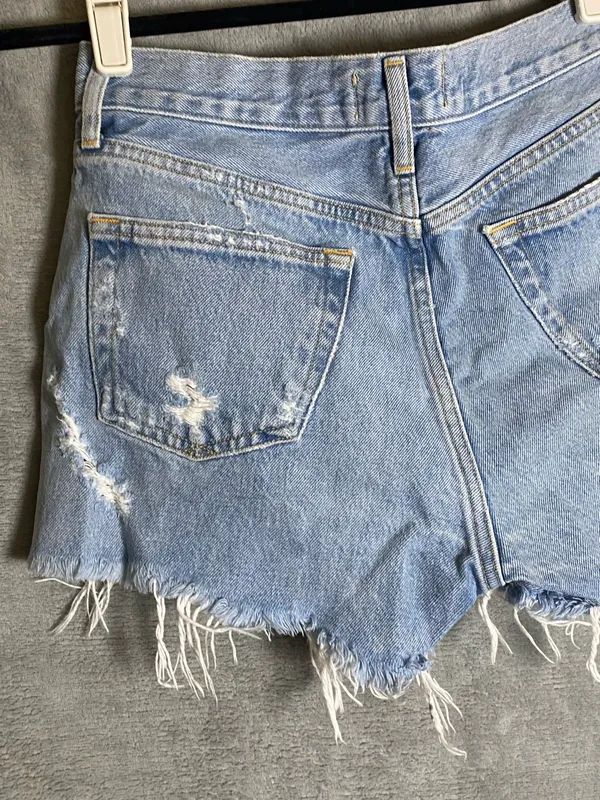 Agolde‎ 24 Parker long shorts Distressed Jean Shorts - Image 8