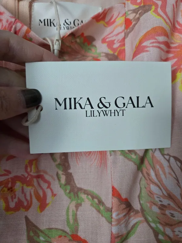 Mika & Gala Floral Puff Sleeve Mini Dress - Image 6