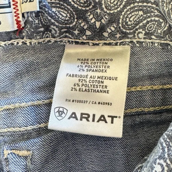 Ariat‎ TALL Women's Mid Rise Boot Cut Real Riding Jeans W25 10011683 Denim - Image 8