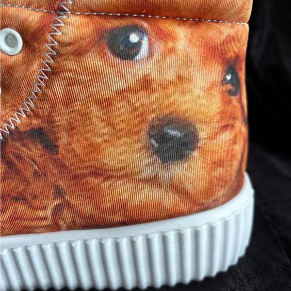 Custom Golden Doodle Dog‎ Hightop Sneakers Unisex Sz 38/Womens 7.5/Mens 5.5 NWOT - Image 4