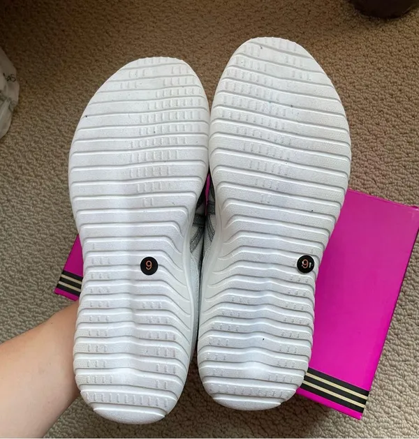 TanSmith White Plush Foam Slip On Sneaker Lofty Clog Slide Size 9 - Image 2
