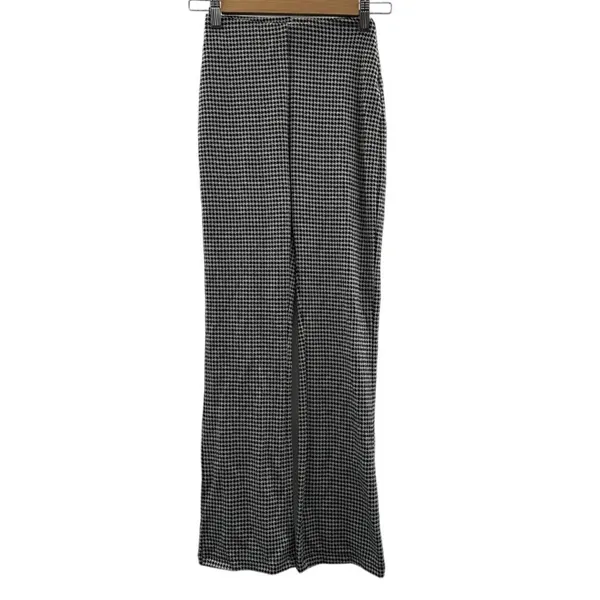 Urban Outfitters UO‎ Casey Houndstooth Plaid Kick Flare Pull-On Pants Sz XS - Image 3