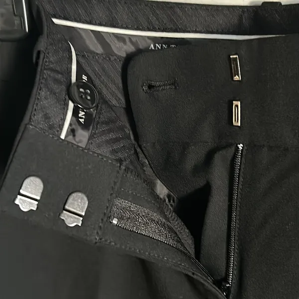 Ann Taylor Women’s Petite Black Curvy Fit Trouser Leg Dress Career Pants - Image 3