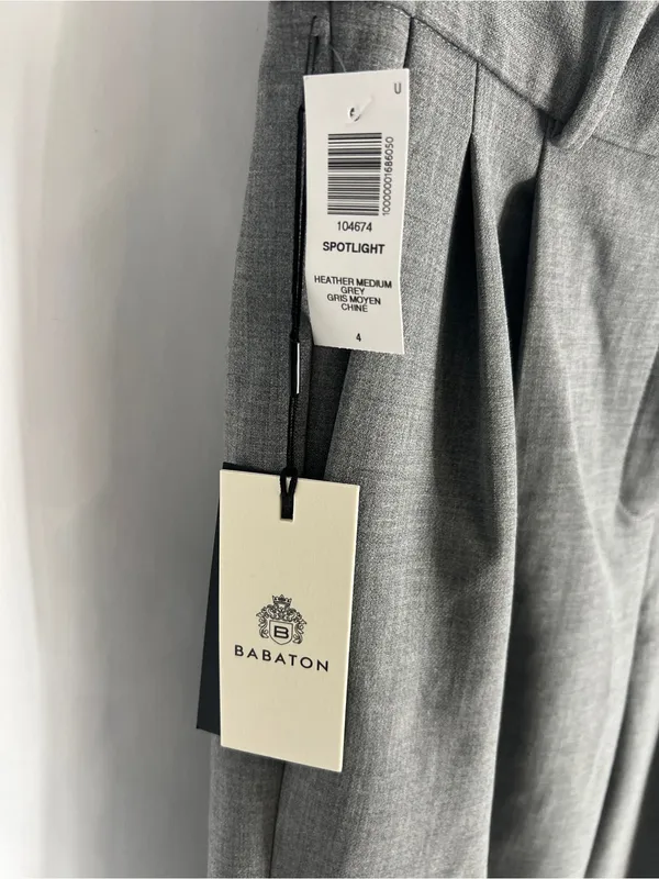Aritzia Babaton Spotlight Cargo Pant Heather Medium Grey Size 4 NWT - Image 3