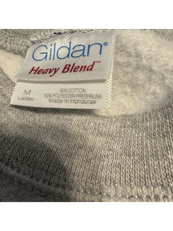 Gildan Pac-Man Graphic Sweatshirt M Grey Yellow - Image 4