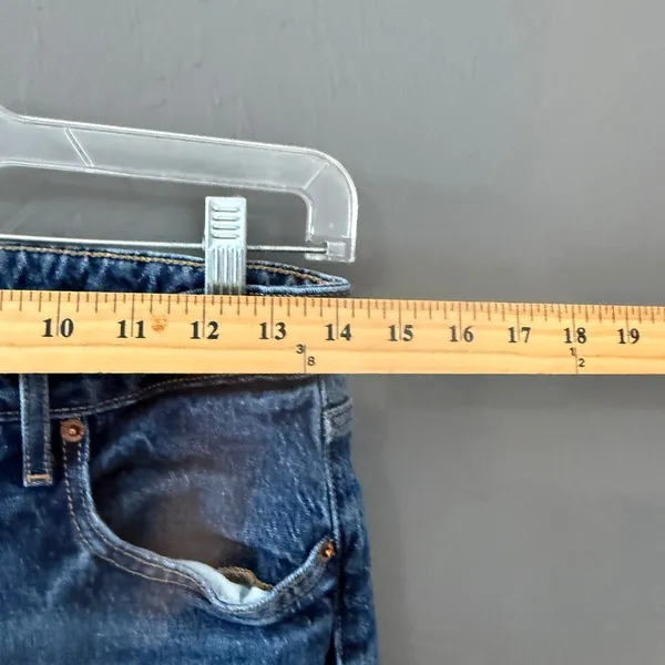 Old Navy Extra High-Waisted‎ Wide-Leg Jeans Medium Wash Blue Womens Size 4 - Image 6