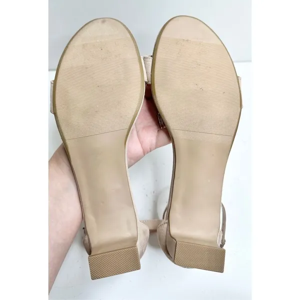 Steve Madden Sandals Womens‎ Size 7 Tan Ankle Strap Block Heel - Image 9