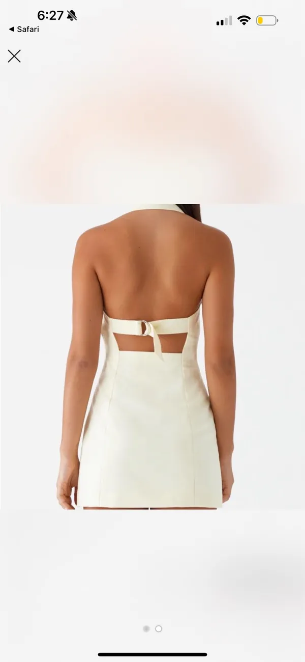 Pepper mayo yellow buckle mini dress - Image 2