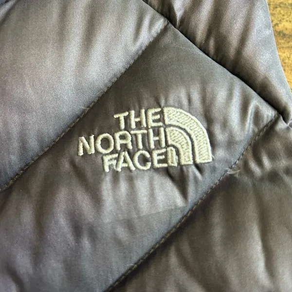 North Face 550 Puffer Vest Goose Down Metallic Purple Women's Small Nylon Zip - Image 2