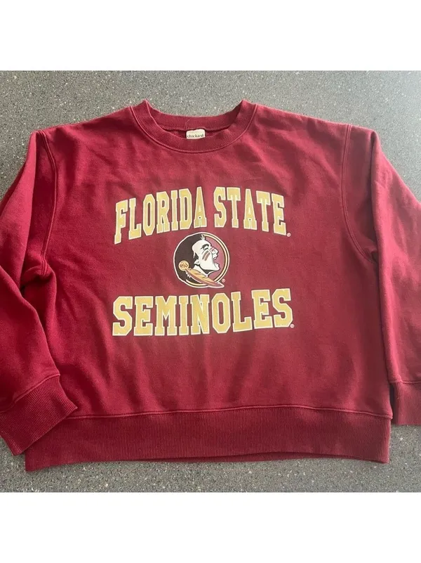 Florida State Seminoles Sweatshirt size Small Red - Image 5