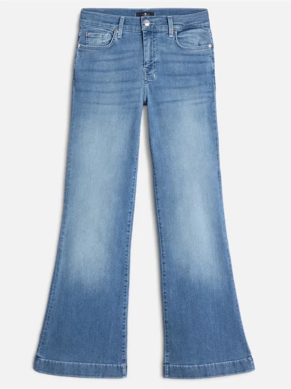 7 For All Mankind Tailorless Dojo Jeans Flare Leg Trouser Size 26 - Image 3