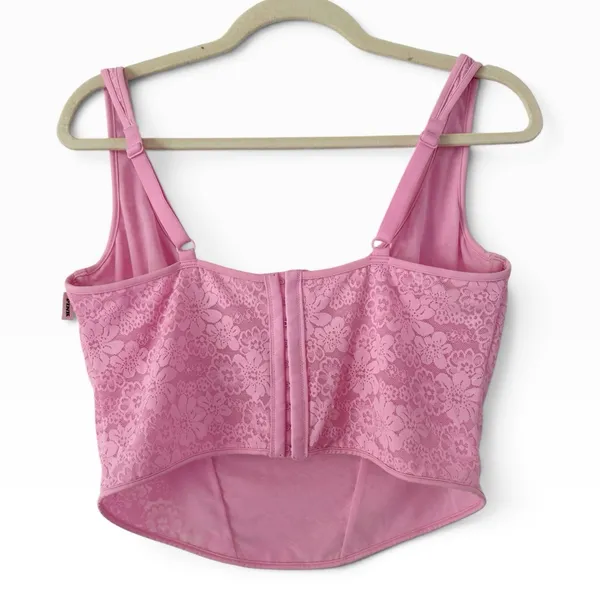 NWT Victoria Secret Pink Corset Lace Tank Top Size XL￼ - Image 2