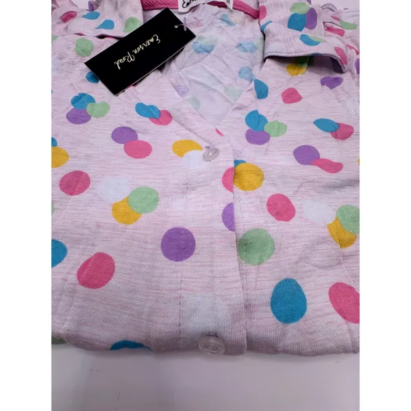 Emerson Road Pajama Set Women Small Gray Space Dye‎ Polka Dot Sleepwear NWT - Image 4