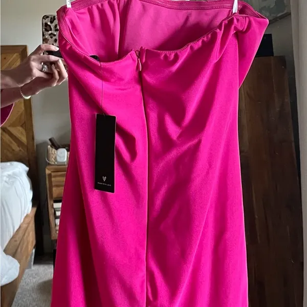 Lulu’s Bodycon Mini Hot Pink Dress XS - Image 5