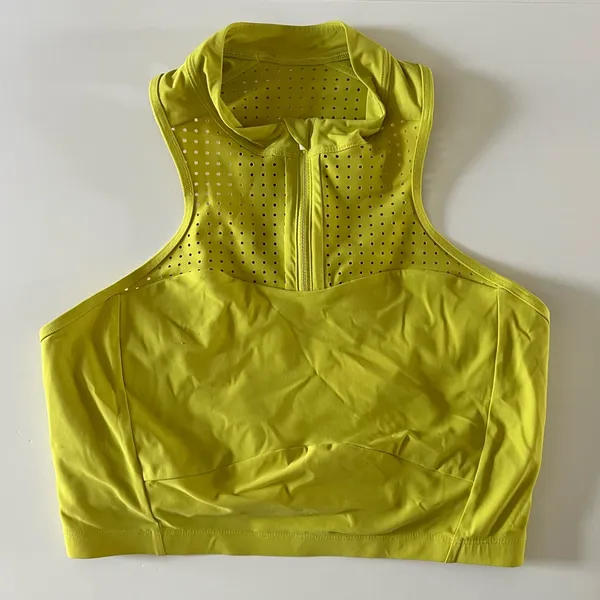 Lululemon Unleash Strength Bra Medium Support Yellow Serpentine Sports Bra - Image 3