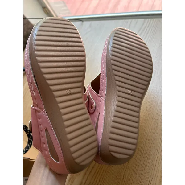 New Women's🌸slip in sandals Slide Light Pink size 5.5-6 - Image 5
