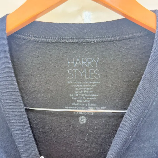 Harry Styles 2022 Love On‎ Tour 3 House Black Sweatshirt Size Small - Image 3