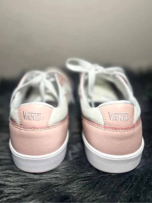 Vans Lowland Sneakers Pink White Perforated Toe Casual ComfyCush Shoes Size 9.5 - Image 6