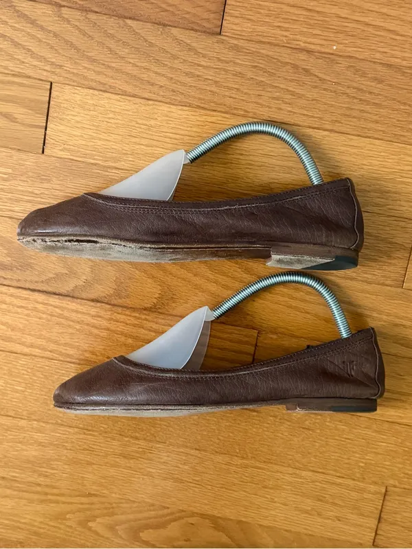 Frye Carson Ballet Flats in Brown - Image 3