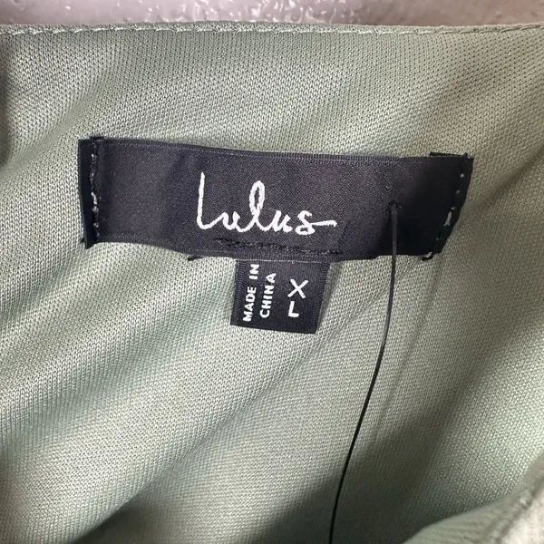 NEW Lulus Remarkable Arrival Sleeveless Maxi Dress Size XL Sage Brush Bridesmaid - Image 6