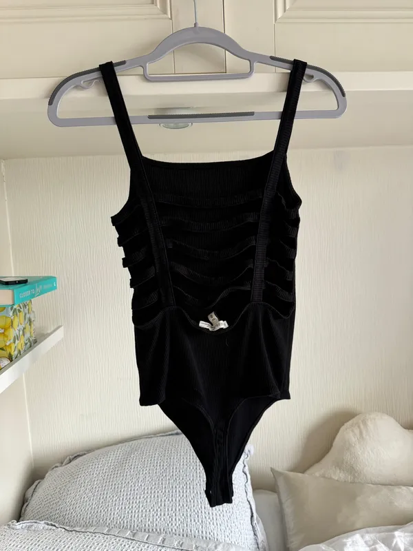 Black Bodysuit Express Thong - Image 2