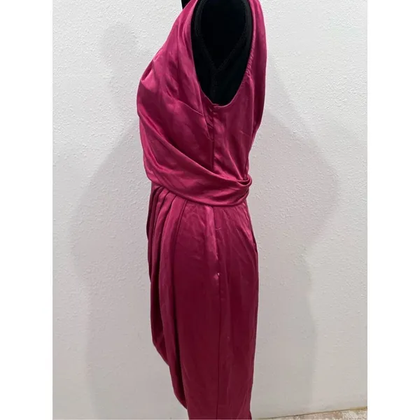 Lush‎ sleeveless pleated midi dress fuschia rose size medium - Image 6
