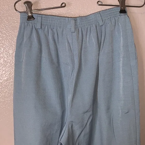 Alfred Dunner vintage light blue pull on casual pants - Image 5