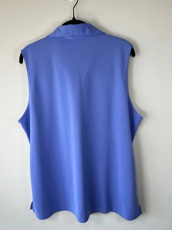 Lady Hagan Sleeveless Polo Shirt Lavendar Stretchy Golf Pickleball Summer Sz XXL - Image 9