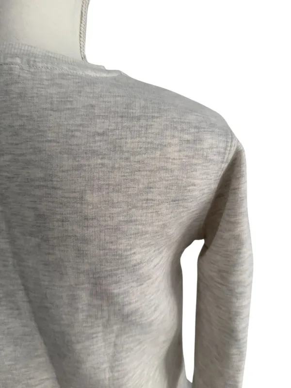 ZARA Gray Peplum Sweatshirt Top Size Medium - Image 5