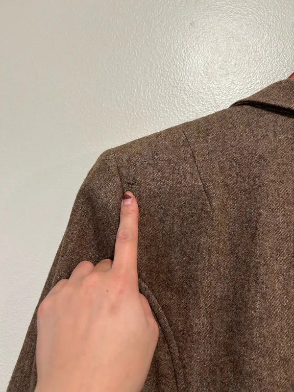 Vintage brown/beige blazer Brown - Image 7