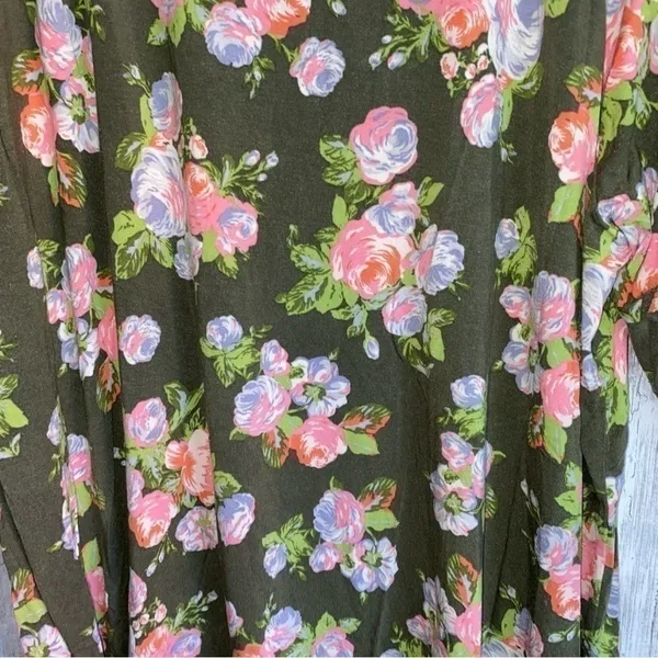 Matilda Jane Let’s Go Together Olive Floral Blouse •XXL - Image 3