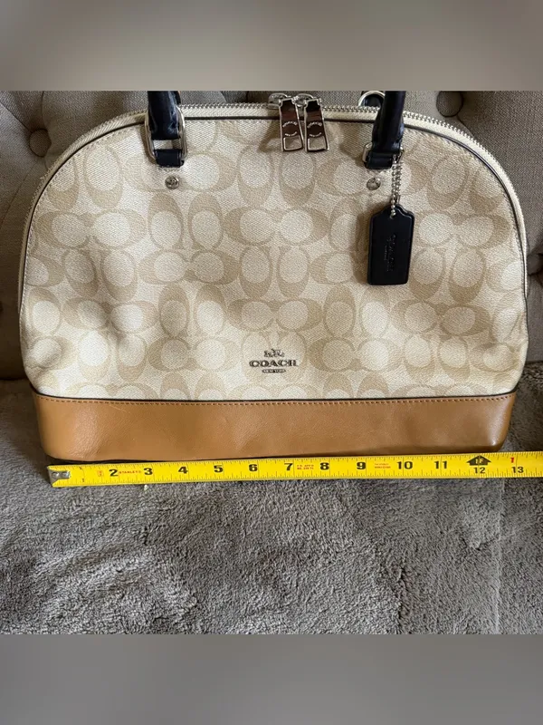 Coach Logo Color Large Sierra Satchel Handbag NO STRAP INCLUDED - Image 3