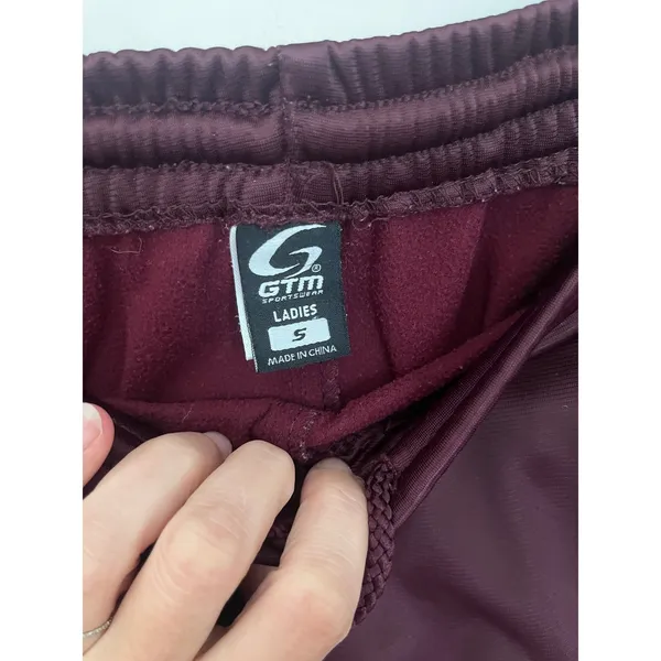 Womens Maroon Tracksuit Set Small Jacket Pants Athleisure A&M Collegiate Lounge - Image 5