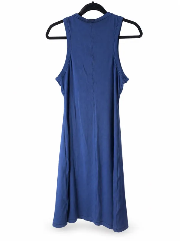 SKIMS Cotton Rib Tank Mini Dress Navy Size Large NWT - Image 6