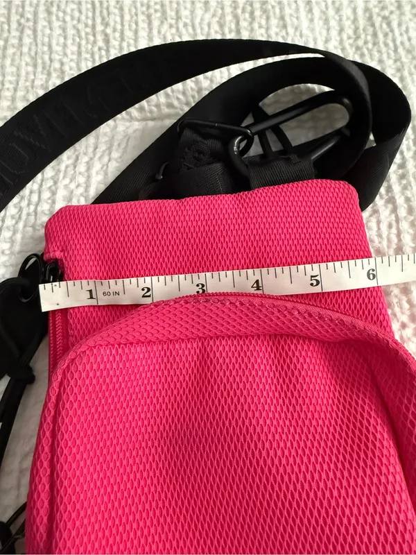 Free People Movement Traveling Pocket Crossbody Bag Hot Pink Athleisure Hiking - Image 9
