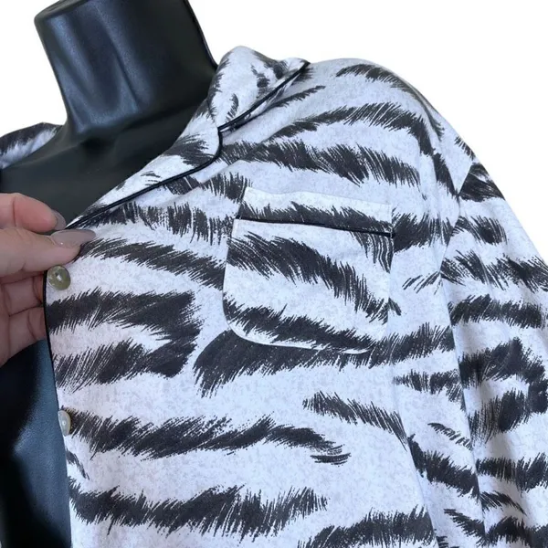 Flora Nikrooz Women’s Zebra Print Pajama Set - Image 9