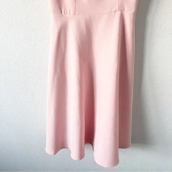 Gal Meets Glam Yvonne Light Pink One Shoulder Glam Wedding Guest Mini Dress - Image 6